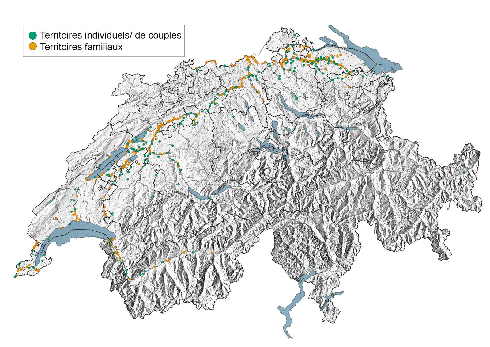 Distribution du castor en 2008