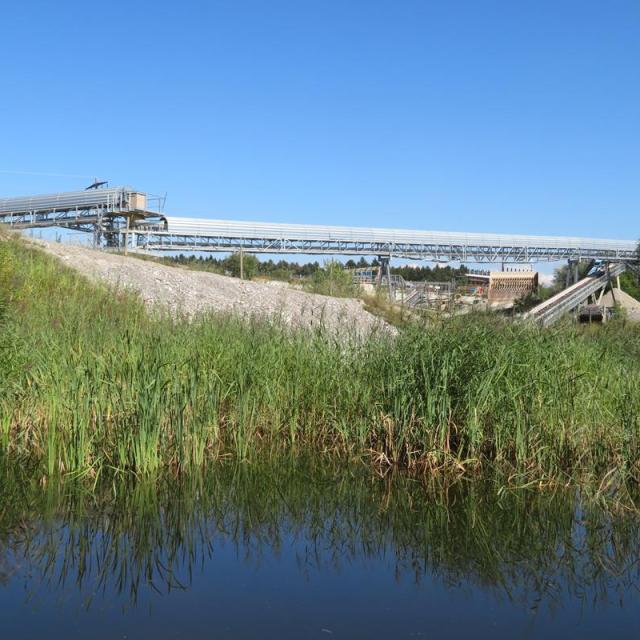 Gravière avec plan d'eau pour les amphibiens 