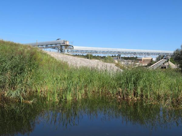 Gravière avec plan d'eau pour les amphibiens 